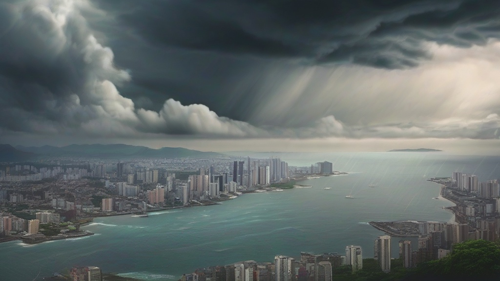 台风‘云雀’逼近：高温退场与暴雨来袭的极端天气交响曲