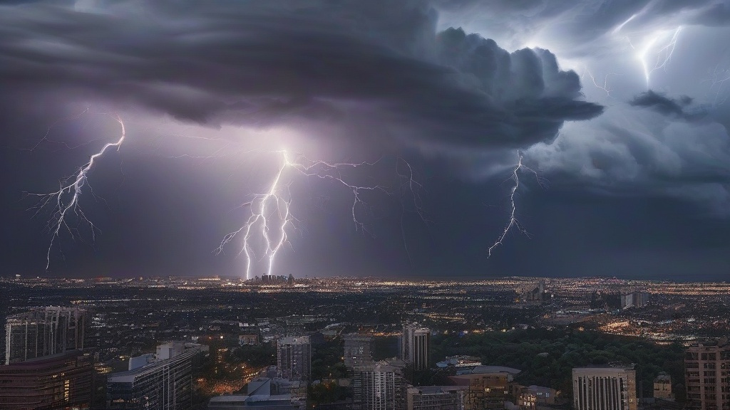 极端天气三重奏：雷暴突袭、高温炙烤与雾霾围城