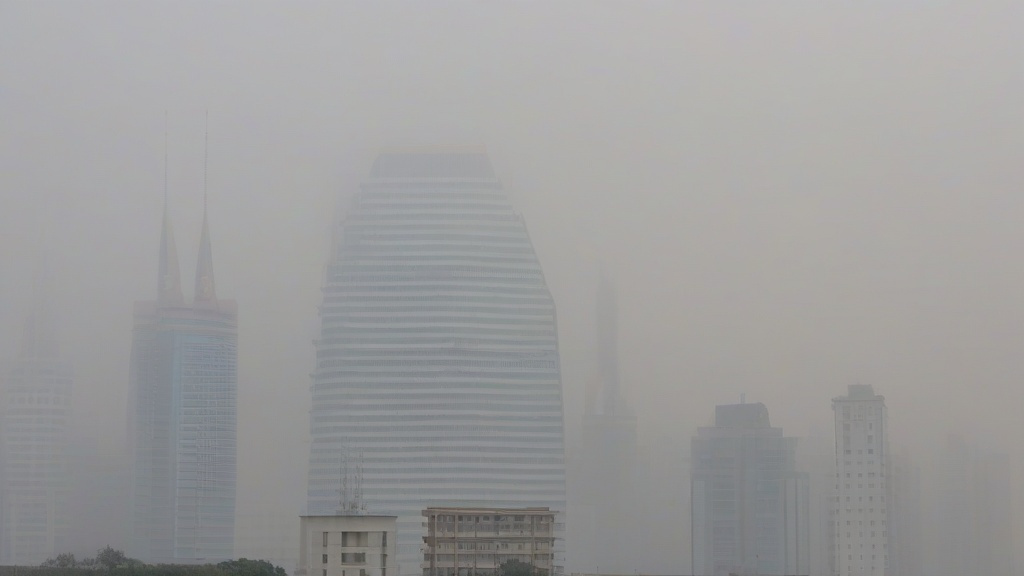 雾霾与晴天的博弈：城市天空的呼吸之痛与希望之光